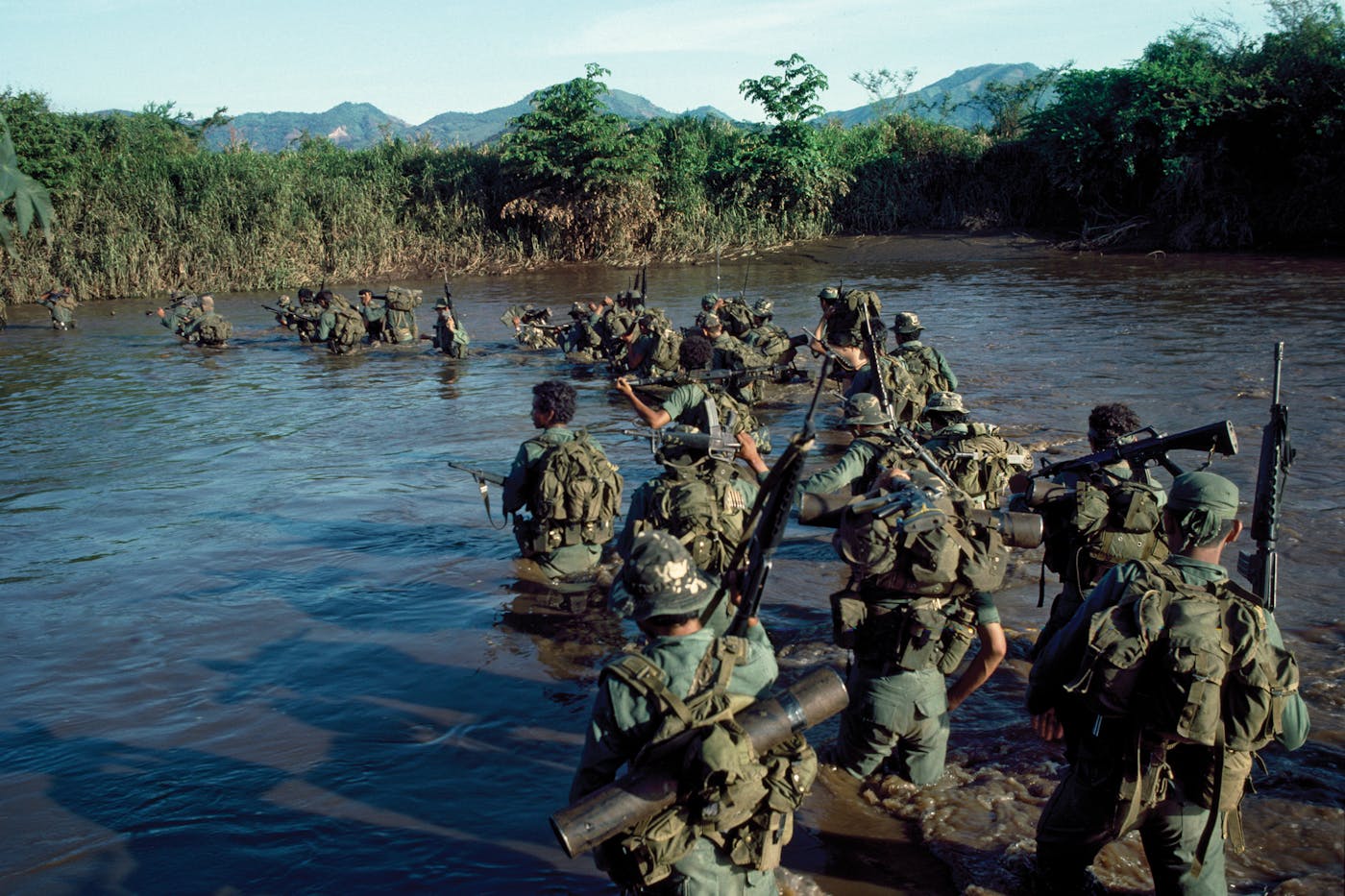 Photo of Salvadoran army's Atlacatl Battalion.