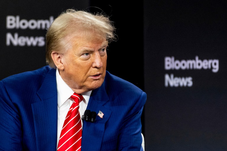 Donald Trump at the Bloomberg interview