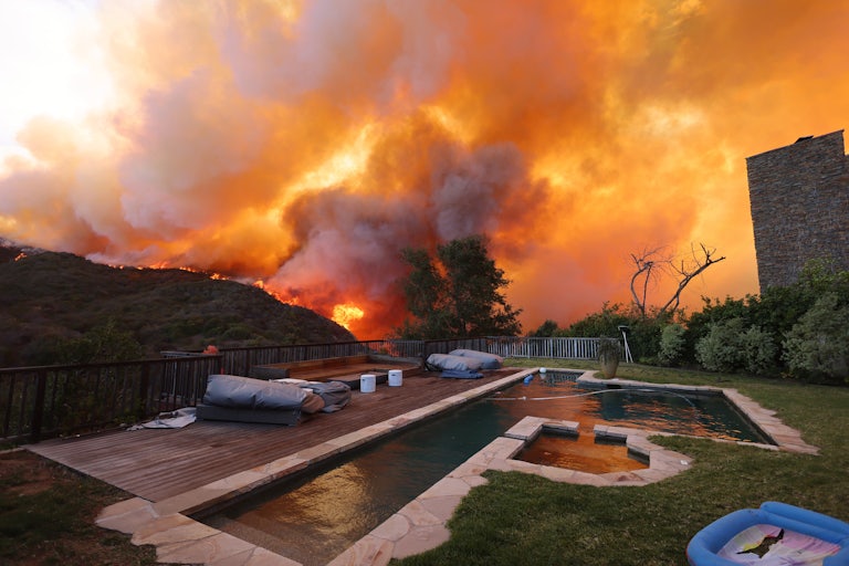 Fires burn in Los Angeles
